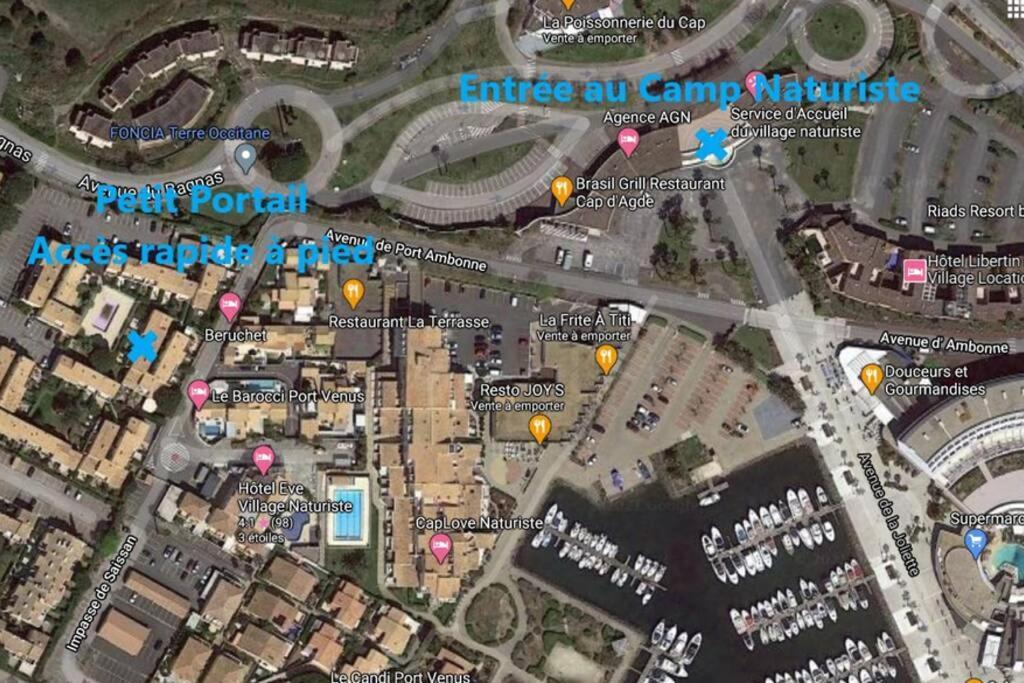 Cap D'Agde - Residence Estivales - Proche Naturiste - Terrasse - Wifi - Parking - Piscine - Clim Экстерьер фото